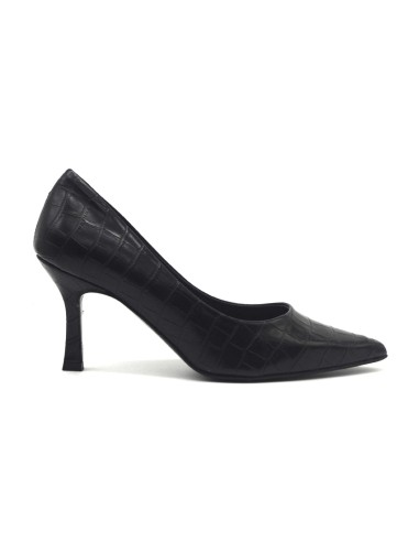 DIPARISI Lederpumps in Kroko-Optik mit 7 cm Absatz